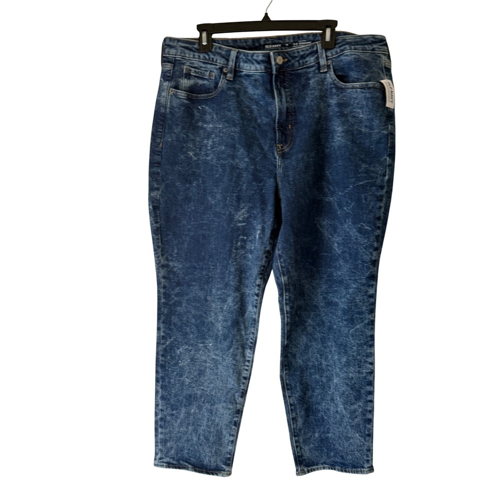 Old Navy‎ Women High Rise O.G. Straight Acid Wash Jeans Plus Size 18